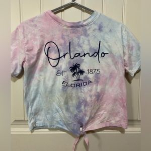 Tie dye tie shirt